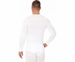 Brubeck LS01120A Pánske tričko s dlhým rukávom, biele XXL