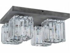 Plafón stropné svietidlo Spot Light Gallant 4x60W E27 betón/transparent 2244436