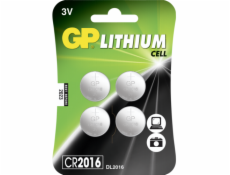1x4 GP CR2016 Lithium 4 tlacidlove clanky 3 volty