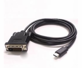 PremiumCord Kabel USB-C na DVI, FullHD@60Hz, 1,8m