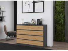 Komoda Topeshop M8 140 ANT/ART KPL