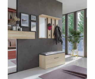 Šatníková skriňa PARMA 100x35x180 cm, dub sonoma