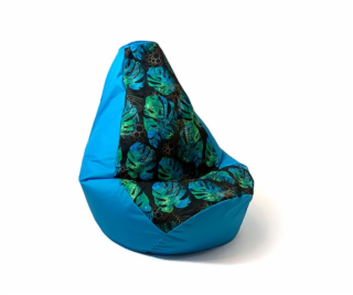 Sako bag pouffe Potisk hrušek modrá-monstra L 105 x 80 cm