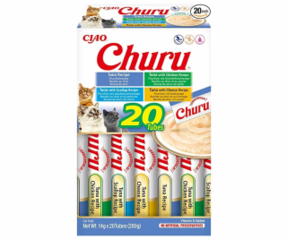 INABA Churu Variety box Tuna - maškrta pre mačky - 20 x 14g