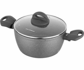 Florina Hliníkový hrnec Florina Lava Stone šedý 20 cm 2,4l