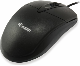 Myš Equip Equip Optische Tischmaus, Kabel, černá / 245102