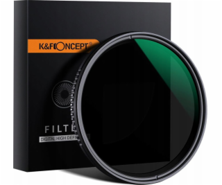 K&F filtr ND filtr 52mm NASTAVITELNÝ šedý FADER ND8-ND200...