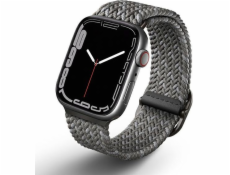 Uniq UNIQ Aspen Apple Watch řemínek 4/5/6/7/SE 44/45mm pletený DE šedý/oblázkově šedý