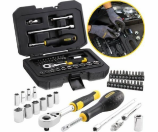 Stanley Socket set 1/4 38 ks + topení + příslušenství.