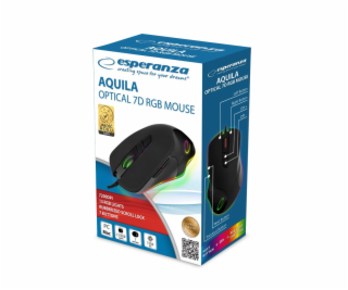 Esperanza EM132 myš Pro praváky USB Optický 7200 DPI