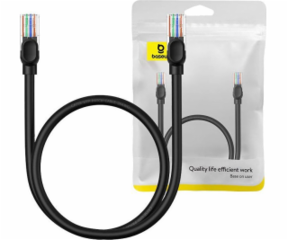 Sieťový kábel Baseus Ethernet CAT5, 0,5 m (čierny)