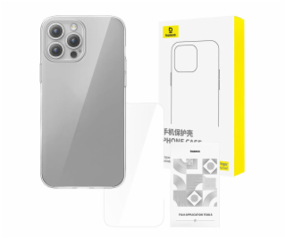 Priehľadné puzdro Baseus iPhone 15 Pro + tvrdené sklo