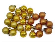 Umělé ozdoby na vánoční stromeček CHRISTMAS TOUCH N4/2524ABY, 24 ks