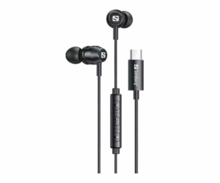 Sandberg sluchátka do uší, USB-C/A In-Earset + Line-Mic, ...