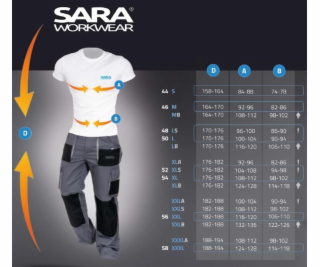 Pracovné nohavice Sara Workwear, zelené, bavlna/polyester, M
