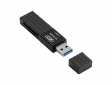 Čítačka pamäťových kariet XO DK05B USB 3.0 2W1 (čierna)
