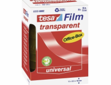 tesafilm transparentný, 10 roliek, 15 mm, kancelárska krabička, lepiaca páska
