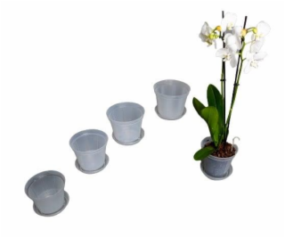 Hrniec Uniplastex UDCO14, plast, O14 cm, transparentný