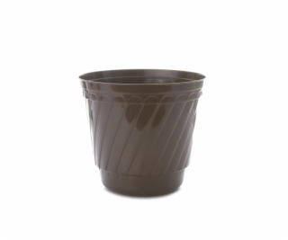 Hrniec Uniplastex Barok UDB26, plast, O 26 cm, hnedý