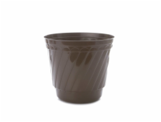 Hrniec Uniplastex Barok UDB26, plast, O 26 cm, hnedý