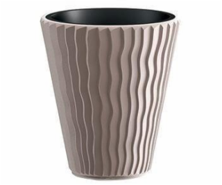 Hrniec Prosperplast Sandy DBSP400, H 39 cm, hnedý