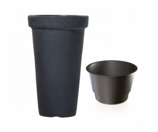 Hrniec Prosperplast Classic DPC40, O 40 cm, čierny