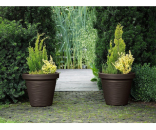 Kvetináč Lamela Agawa DLuto 744-83, plastový, O 46 cm