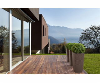 Hrniec Lamela 575-83, plast, H 40 cm, hnedý