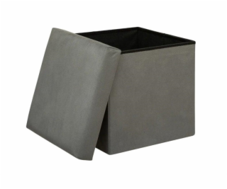 Pouf Atmosphera 197332A, sivý, 38 cm x 38 cm x 38 cm