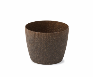 Plastový hrniec LAMELA 674-86, hnedý, O19 cm