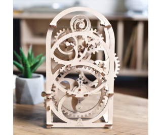 Ugears 3D dřevěné mechanické puzzle Hodinový strojek