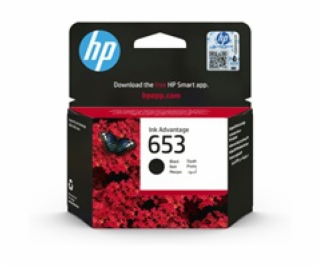 HP 653 Black Original Ink Advantage Cartridge (360 pages)