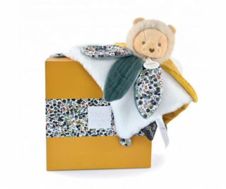 Dárková sada Doudou - plyšový lvíček usínáček 