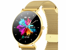 Dámske múdre hodinky Alexa Lux Gold + ružový remienok