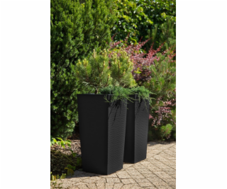 Hrniec Lamela 593-50, plast, H 35 cm, sivý