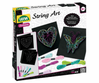 Lena String Art motýl a srdce