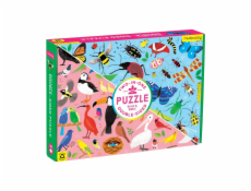 Mudpuppy Oboustranné puzzle Brouci a ptáci 100 dílků