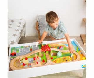 Bigjigs Rail Dřevěná vláčkodráha a stůl