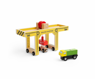 Bigjigs Rail Dřevěný Portálový jeřáb