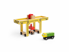 Bigjigs Rail Dřevěný Portálový jeřáb