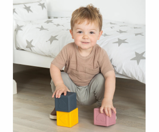 Bigjigs Toys Silikonové senzorické kostky