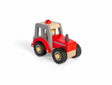 Bigjigs Toys Traktor červený