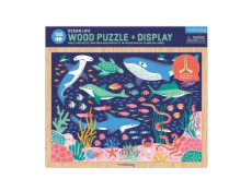 Mudpuppy Dřevěné puzzle Život v oceánu + stojan 100 dílků