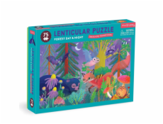 Mudpuppy Puzzle s lentikulárním efektem Les ve dne, v noci 75 dílků