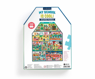 Mudpuppy Moje škola- puzzle ve tvaru domu 100 dílků