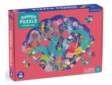 Mudpuppy Zátoka mořských víl - puzzle ve tvaru mušle 75 dílků
