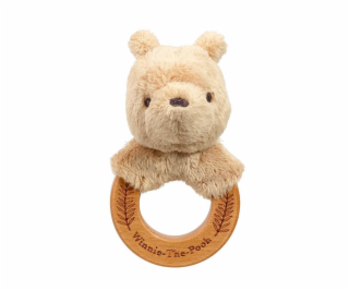 Rainbow Dřevěné/plyšové chrastítko Medvídek Pú