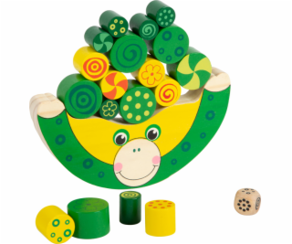 small foot Dřevěná motorická hra balancující žába