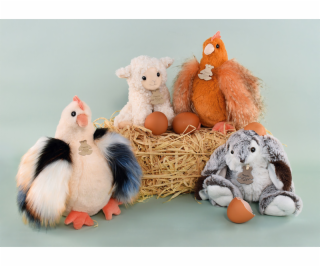 Doudou Histoire d´Ours Plyšová slepička zrzavá 20 cm