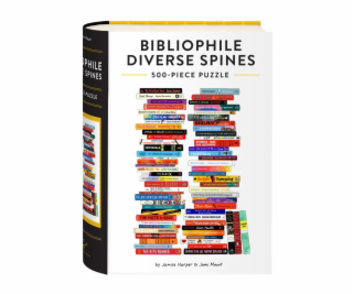 Chronicle Books Puzzle Bibliophile Diverse Spines 500 dílků